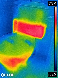 thermal imaging of toilet