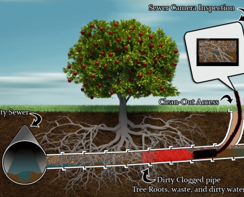 Sewer Camera Inspection Diagram